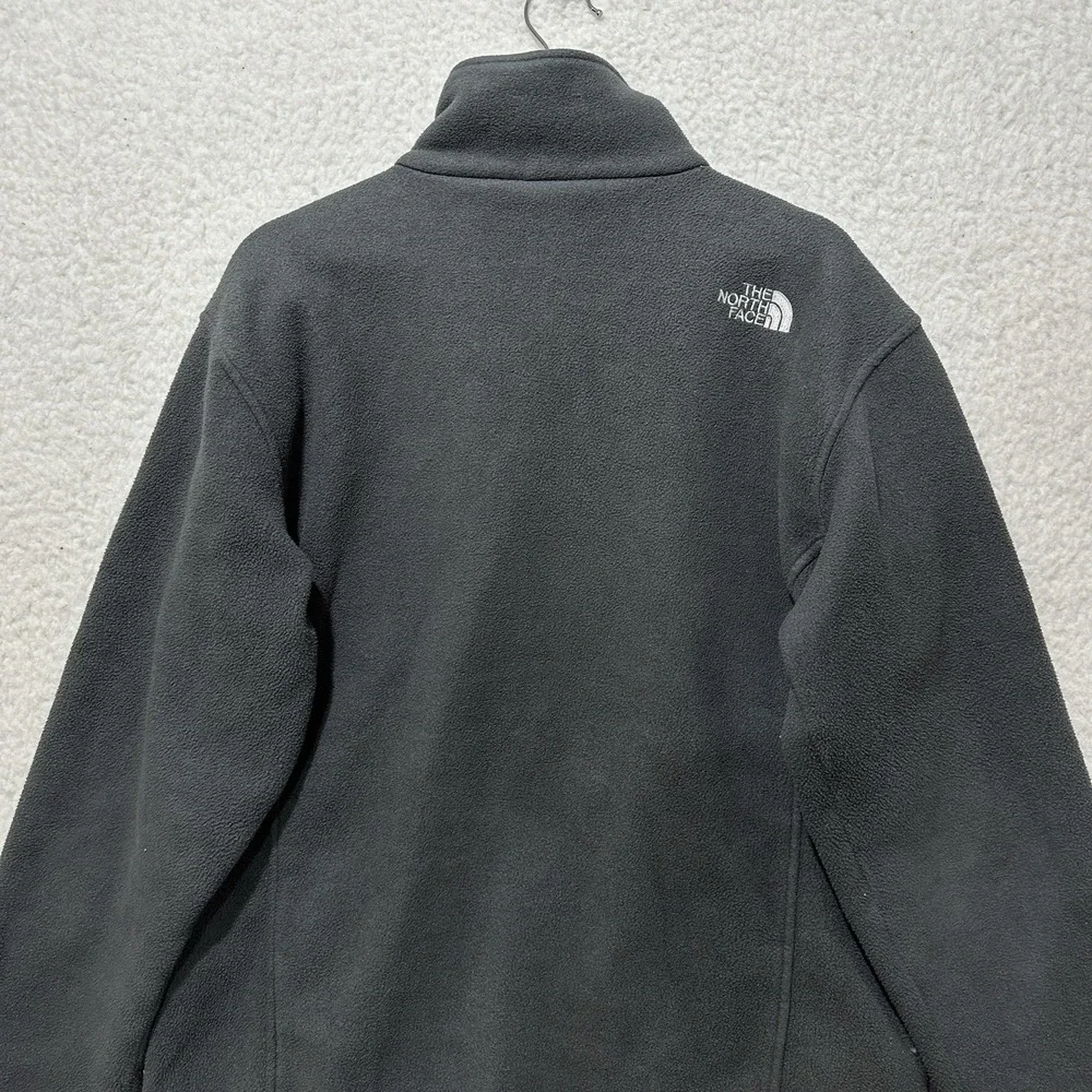 The North Face Polartec Men's Size L Gray Fleece Full Zip Hiking Outdoors Jacket